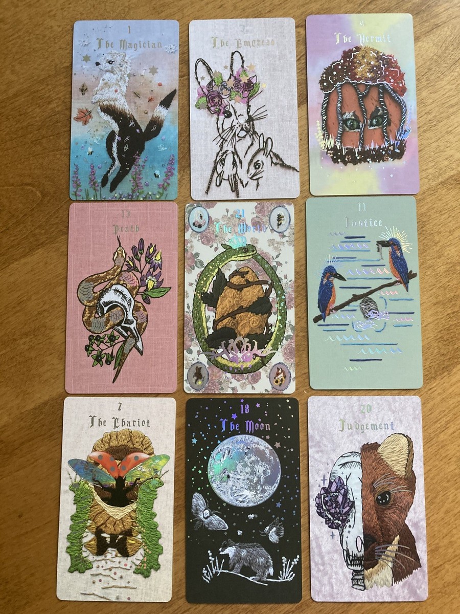 The Embroidered Forest Tarot by Alicia May Vamvoukakis | eBay