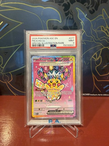 The Pokémon Company Pikachu ex 277/217 Me: Ascended Heroes SIR Holo EN PSA 9