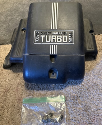 #ad 1995 96 97 Ford Powerstroke 7.3 Turbo Diesel Engine Cover F250 f350 OEM W Nuts $179.99