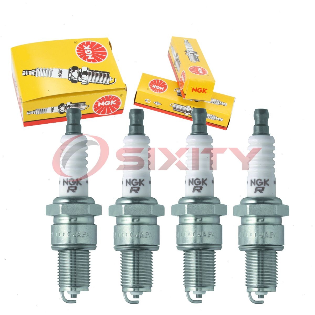 4 pcs NGK Standard Spark Plugs for 1984-1995 Dodge Caravan 2.2L 2.5L L4 - yq