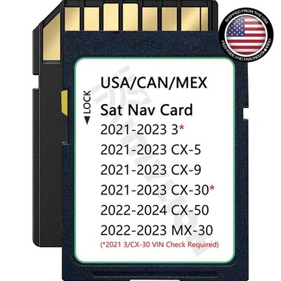 Plug & Play Mazda Navigation SD Card - 32GB with HUD for 2021-2024 Vehicles