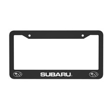 Subaru 2 Pack Black Aluminum License Plate Frame