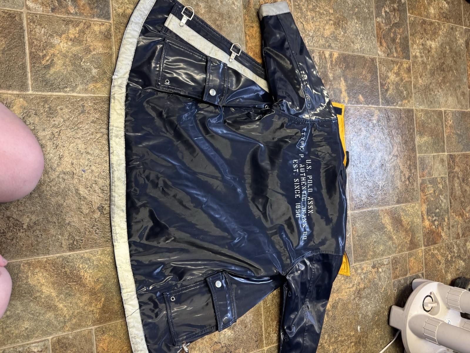 RARE VINTAGE U.S. Polo Assn. Kids "Firefighter" Heavy-Duty Raincoat image 7