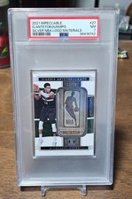 2021-22 Panini Impeccable - Silver Nba Logo Giannis Antetokounmpo 20/20 PSA 7