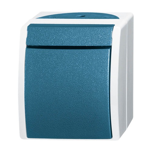 Busch Jaeger Ocean Blau Steckdose Schalter Taster Feuchtraum Aufputz IP44 Jäger - Bild 15 von 35