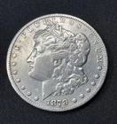 1878 P Morgan Silver Dollar 7TF with seven tail feathers
