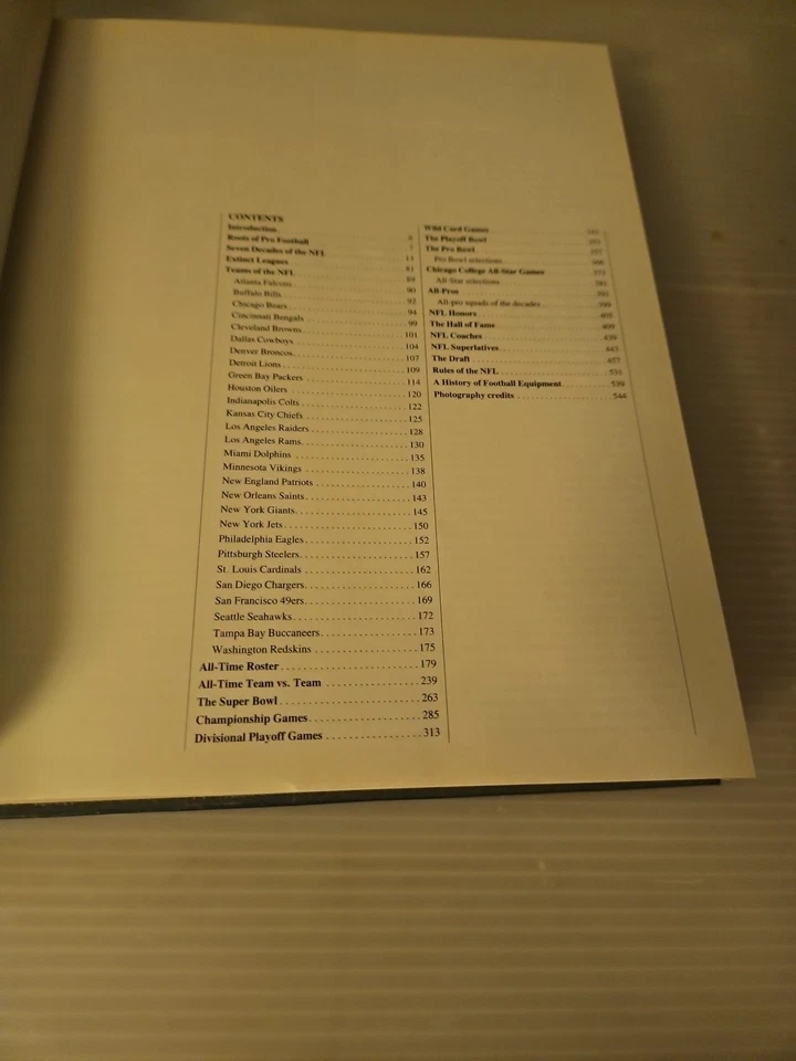 Vintage 1986, "The Official NFL Encyclopedia" Fourth Edition Hardcover Book  Foto 4 de 4