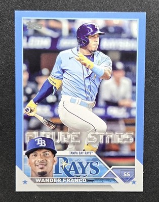 Wander Franco 2023 Topps Series 1 Father's Day Blue /50 Future Stars #215 RAYS