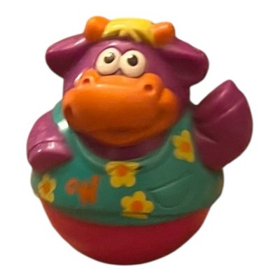 Playskool Weeble Wobble Purple Cow 2003 Barn Dance Replacement 3  Loose Figure
