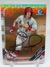 2019 Bowman Refractor SIGNED RC Baseball Rookie 1st # BDC- 110 Conner Capel