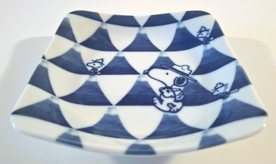 Snoopy Museum Tokyo Peanuts / Schale Schälchen Porzellan weiß blau / NEU Japan