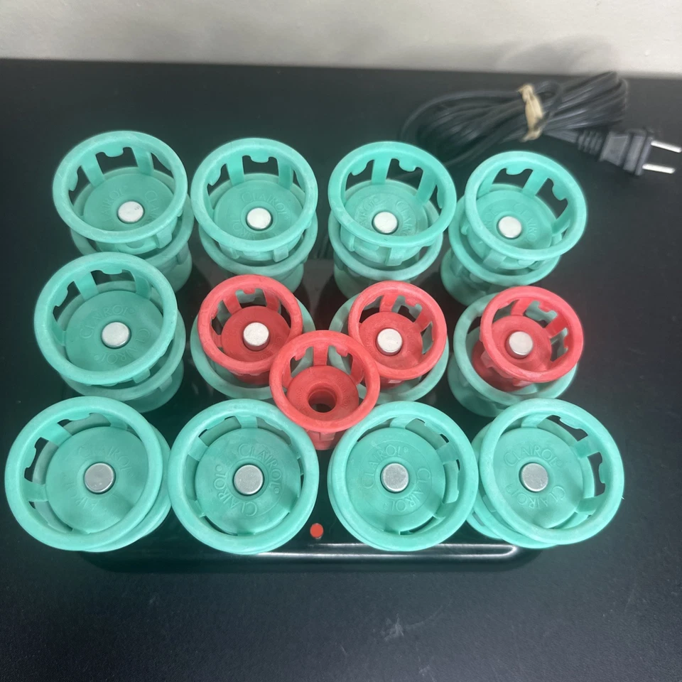 复古 Clairol Lock 'n Roll BT-1 Hairset Rollers 120V 70W 已测试工作 — 第 2/3 张图片