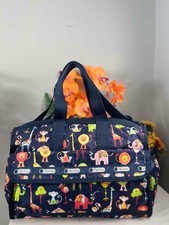 LESPORTSAC Zoo Animals Prints Nylon Baby Diaper Bag/ Shoulder Bag