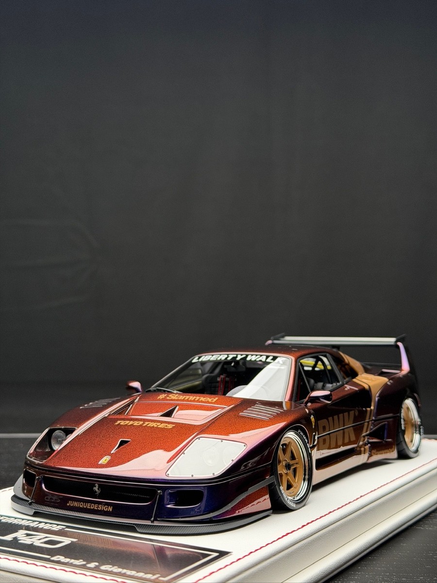 Ferrari F40 LBWK (Chameleon Purple) [Davis & Giovanni] 1:18 scale