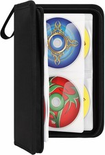 96 Capacity CD DVD Case Holder Portable Disc Storage Wallet Binder with Handle