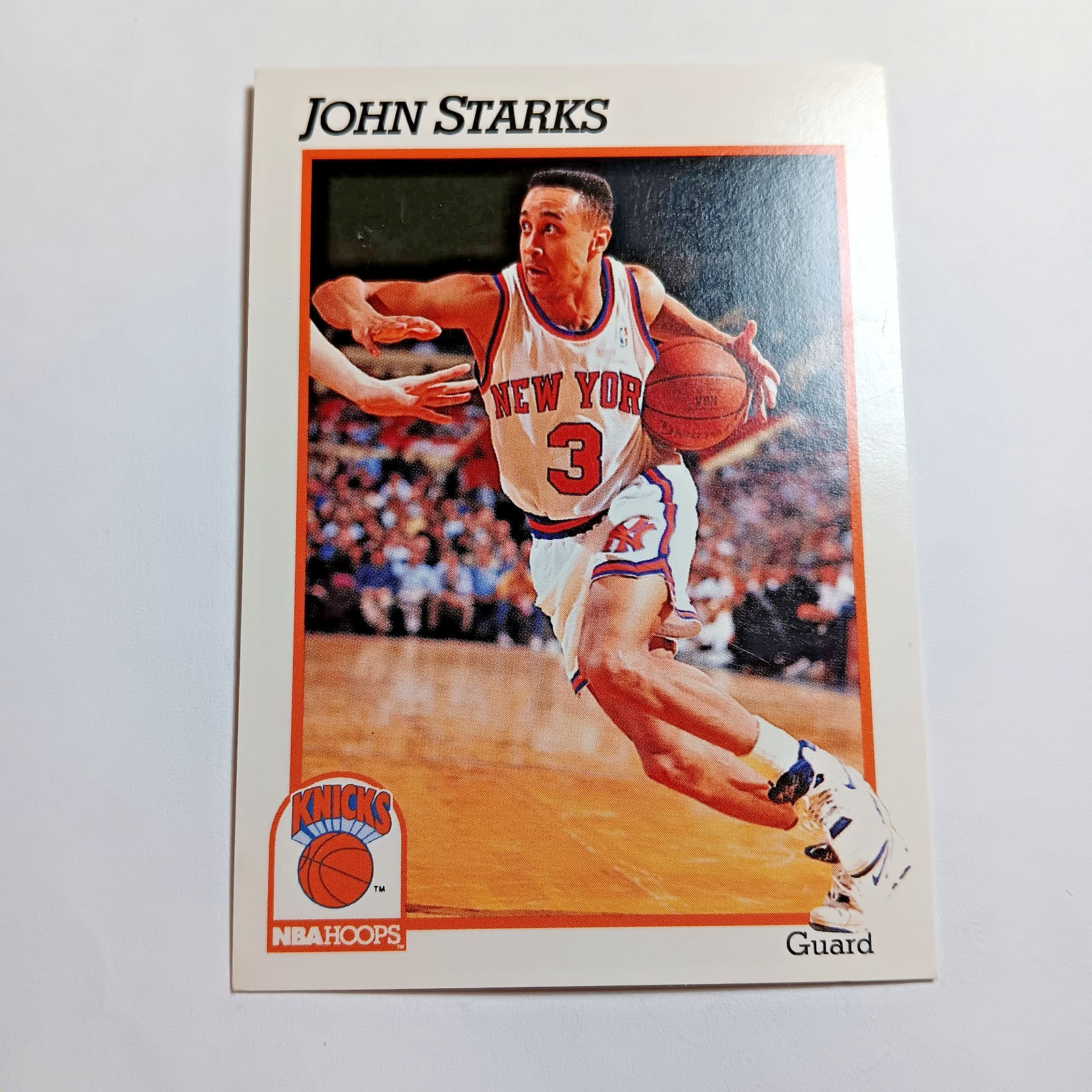 1991-92 Hoops  #406 - John Starks RC - New York Knicks