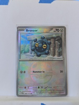 NM -  Bronzor  - 066/131  - Master Ball  - Prismatic - Pokemon Card TCG