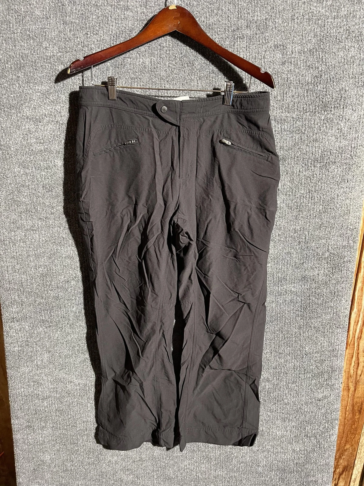 Columbia Pants Mens Large Black Titanium Softshell Hiking Rain Water Resistant