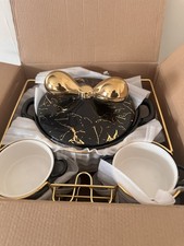 16pc Stunning Luxury Ceramic Soup Bowl Set Stew Gravy Pot Gift