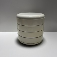 Vtg Rexite 900 "Multiplor" Desk Organizer Vanity White/Cream Rino Pirovano Italy