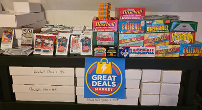 Great Lot 100+ Unopened Vintage Baseball Cards + HOF Star Cards + 2 Bonus Packs