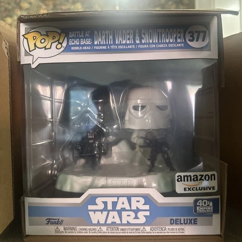 Funko Pop 40th Star Wars 377 Darth Vader Snowtrooper Battle At Echo Base