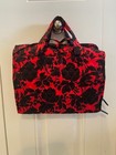 VERA BRADLEY Hanging Travel Organizer Silhouette Floral Red Black - Gently Used — photo 1