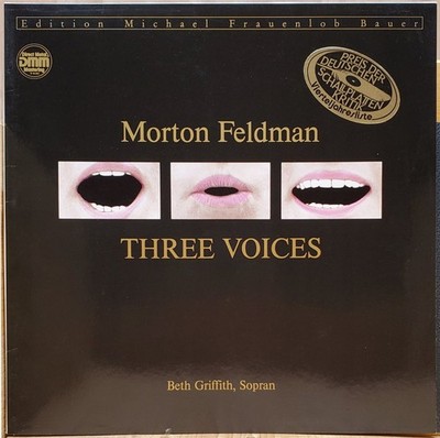 Morton Feldman   Three Voices, LP, Edition Michael Frauenlob Bauer  MFB002, 1989