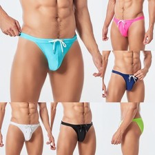 Mens Bikini Mens Swim Trunks Swim Trunks Swimwear Big Pouch-Cup Bikini Nylon Spa
