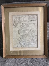 Antike Karte von Robert Morden aus der Grafschaft Palästina Lancaster