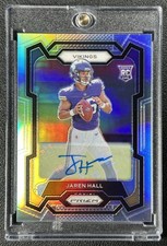 JAREN HALL 2023 PANINI PRIZM #367 ROOKIE AUTO SILVER RC VIKINGS