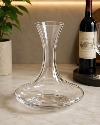 Clear Glass Wine Decanter - Glass Decanter for Wine, Clear Glass Decanter