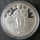 2oz Silver Round Fashioned After a Standing Liberty Quarter in a Capsule