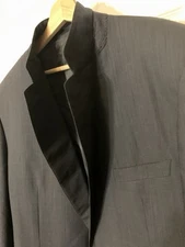 Ermenegildo Zegna Suit Sport Coat 50R Blue Wool Two Button Blazer Navy P 38 X 29