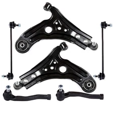 6Pcs For 2004-2009 2010 Chevrolet Aveo Front Lower Control Arms Suspension Kit