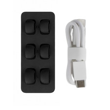 Silicone Ear Tips XS/S/L & Charging Cable For Nothing Ear 3 OEM Original - Black
