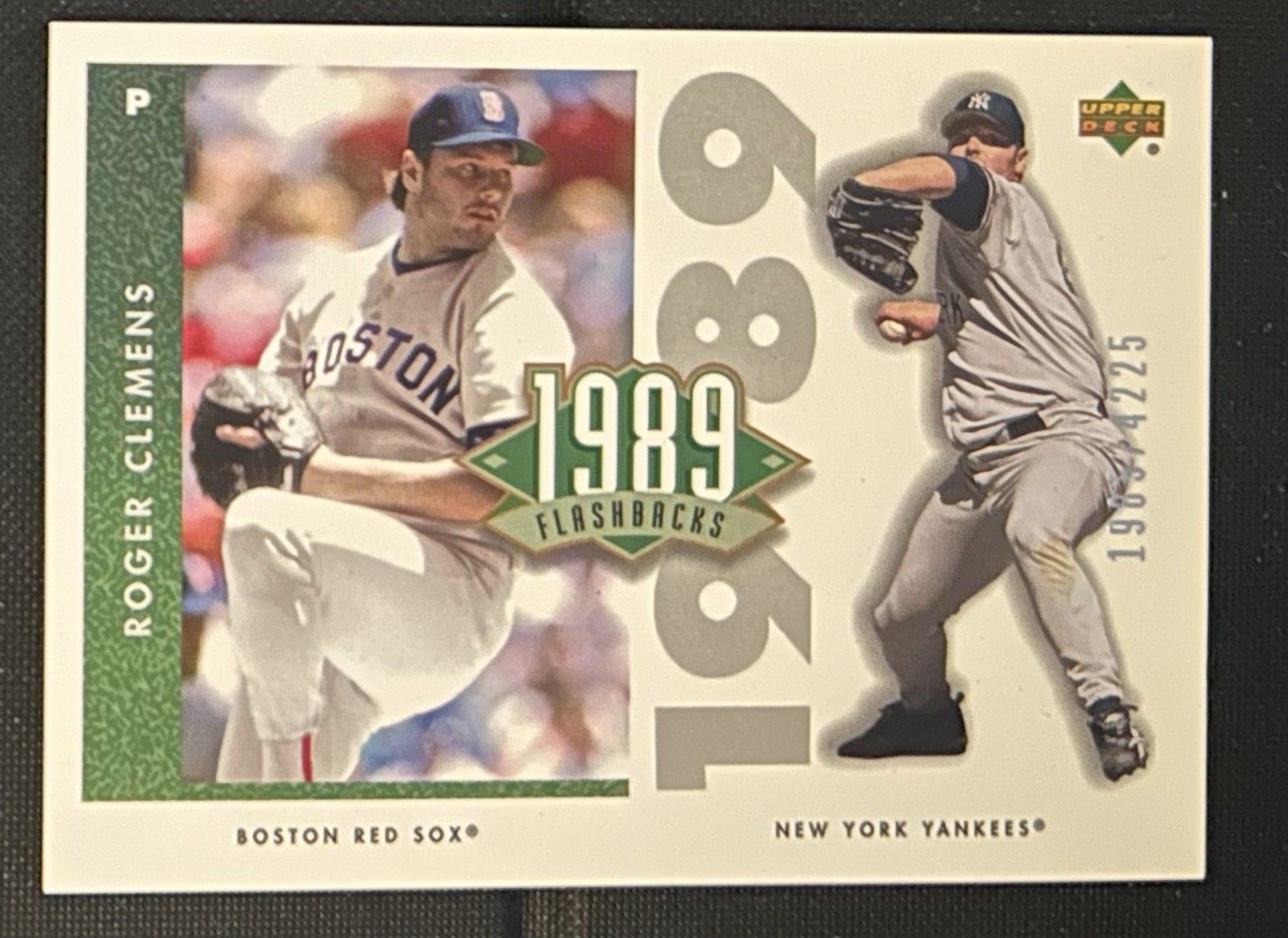 2002 Upper Deck Authentics 1989 Flashbacks /4225 Roger Clemens #F4
