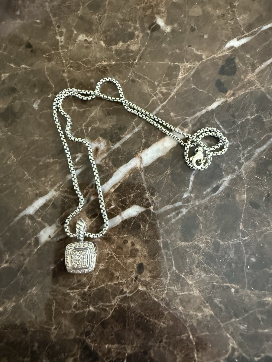 David yurman Petite Albion Pave Diamond Necklace