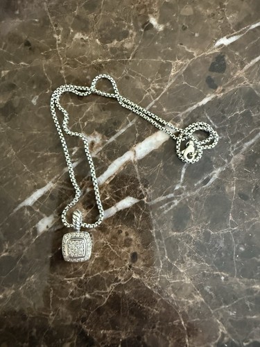 David yurman Petite Albion Pave Diamond Necklace