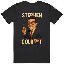 Stephen Colbert Vintage Retro Caricature Tee T Shirt