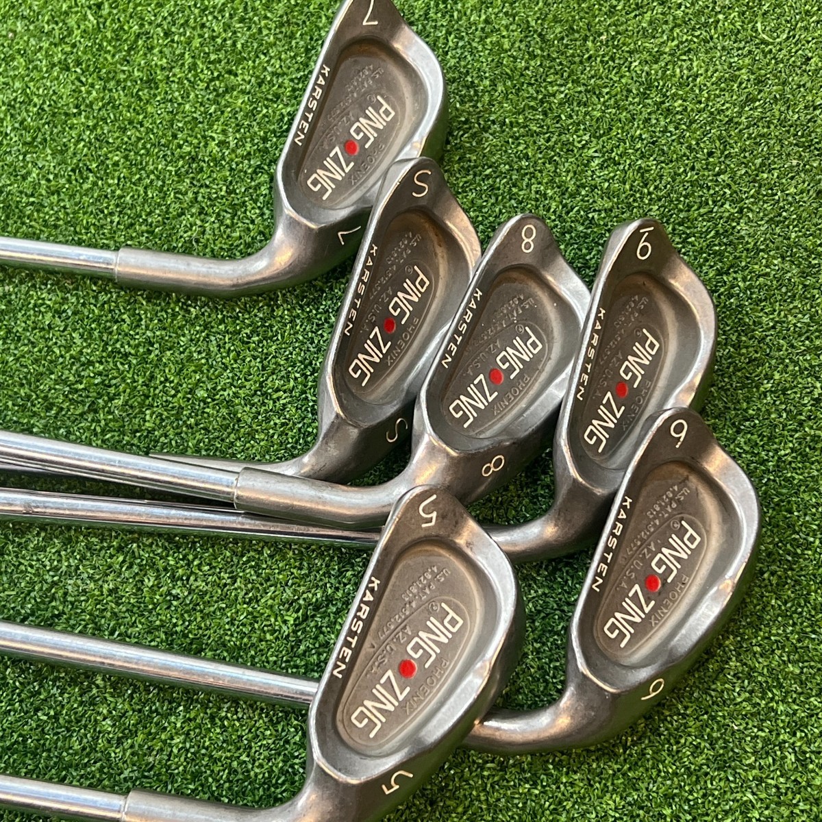 Ping ZING Karsten Phoenix Iron Set 5-SW 6 Clubs RH Red DOT Steel