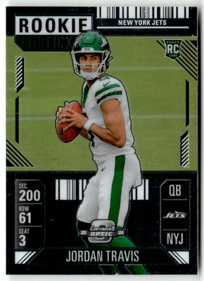 Panini Football NFL Contenders Optic 2024 80 Jordan Travis Rookie Season Ticket
