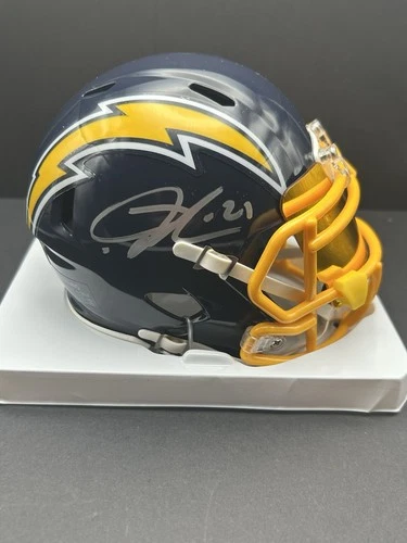 LaDainian Tomlinson #21 Signed Chargers Mini Helmet & Visor LT Player Hologram