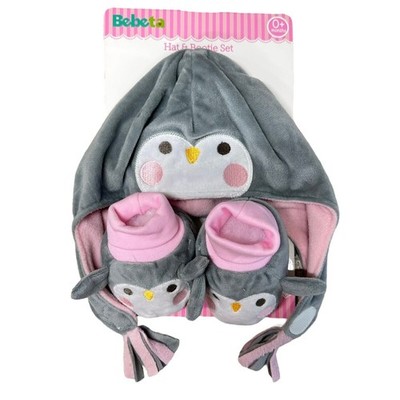Bebeta Penguin Infant Hat & Bootie Set
