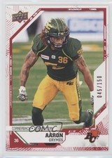 2019 Upper Deck CFL Red 45/150 Aaron Grymes #12 xp6