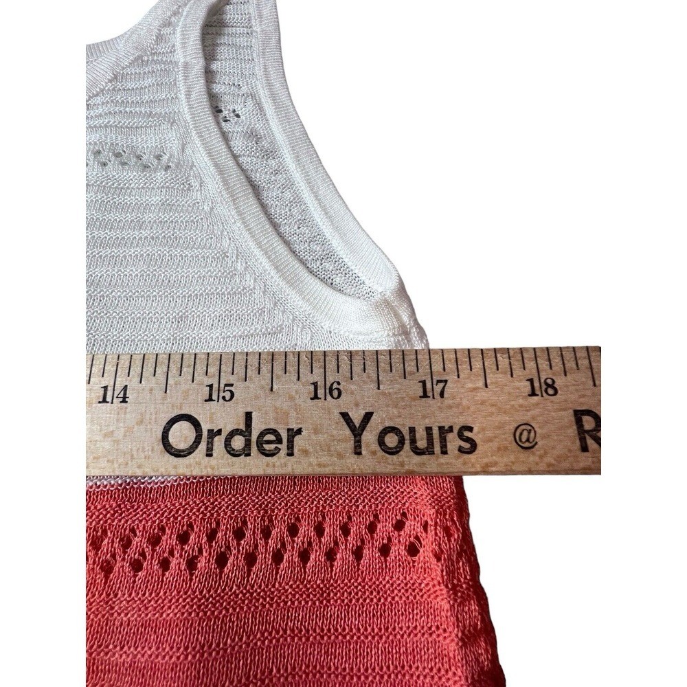 Lollo Vita S Small Womens Shirt Tank Top Boutique Knitted Boho Sheer Beach