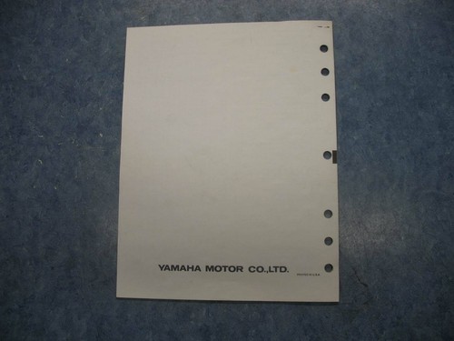 YAMAHA 1993 YFB250FWF SET UP ASSEMBLY MANUAL YFB250 FWF YFB 250 FWF 93 - Picture 6 of 6
