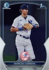 2023 1st Bowman Chrome #BCP-46 Marcos Cabrera