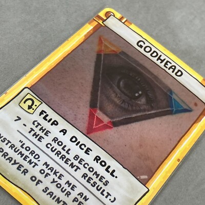 The Binding of Isaac Four Souls Requiem Godhead Alt Art Kickstarter Card |  eBay