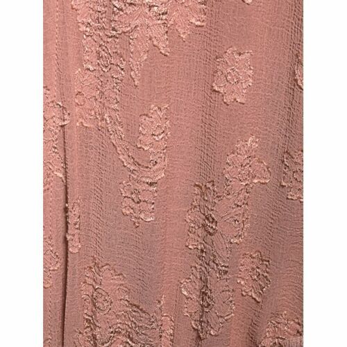 TIME and TRU ROSE LONG TIE AT WAIST SHEER SWIM COVER UP SIDE SLITS POLYESTER L - Picture 3 of 6